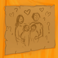 drawing of family